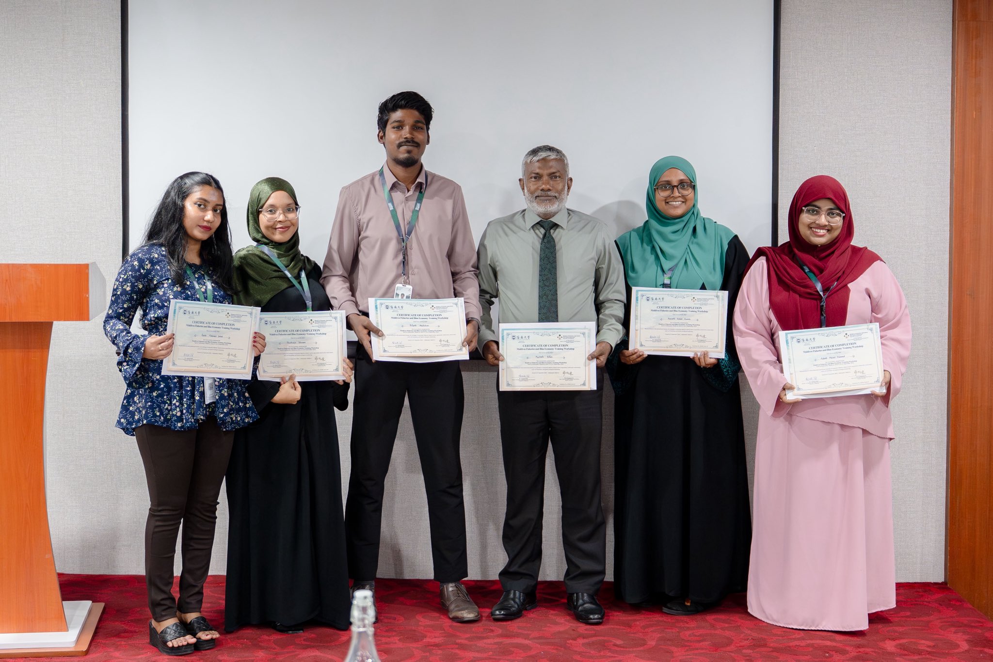 މަސްވެރިކަމާއި ބްލޫ އެކޮނޮމީއާ ބެހޭ ޖޮއިންޓް ޓެކްނިކަލް ޓްރޭނިންގ ޕްރޮގްރާމް ނިންމާލައިފި