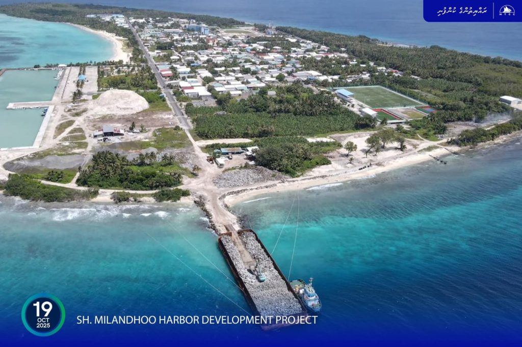 މިލަންދޫ ބަނދަރު މަޝްރޫއުގެ މަސައްކަތް ބާރަށް ކުރިޔަށް